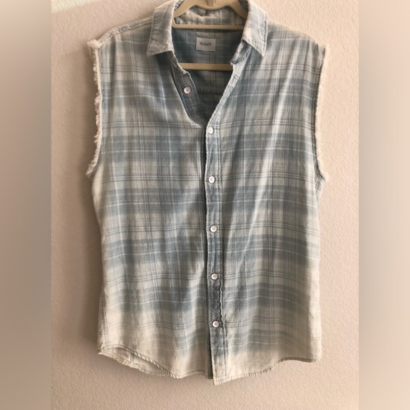 Hudson Emma Sleeveless Button Down size medium Free Shipping - Picture 2 of 7